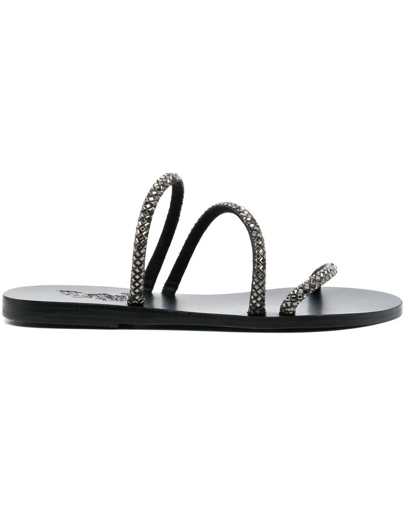Ancient Greek Sandals Sandalen mit Kristallen - Schwarz Schwarz