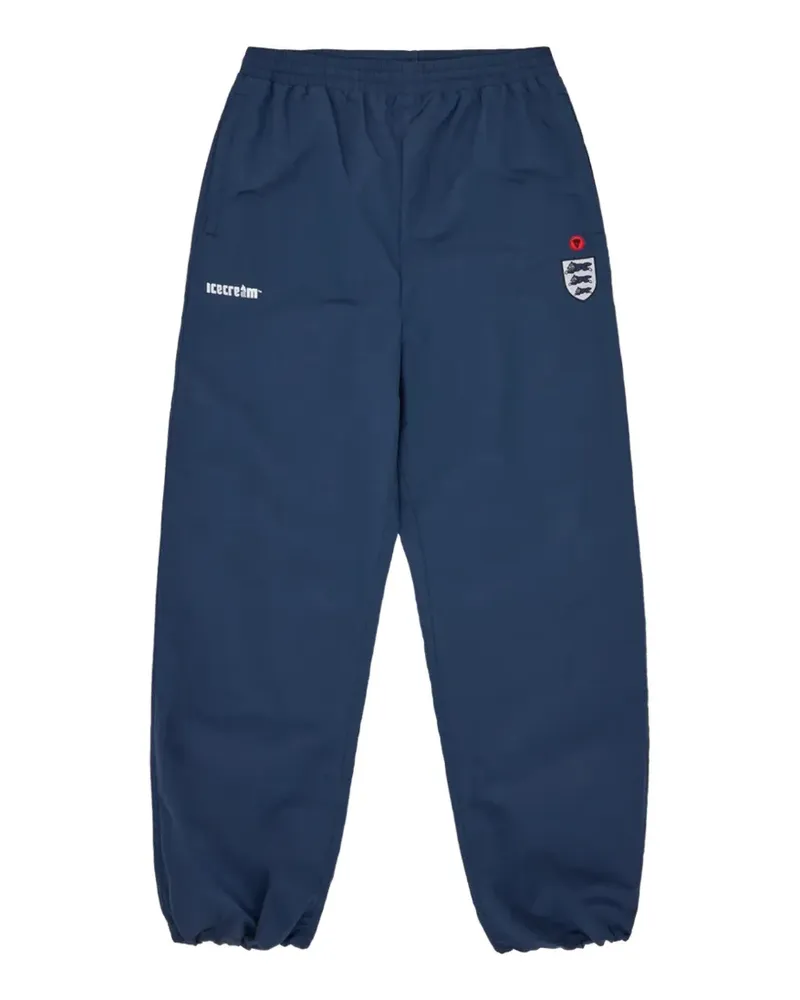 ICECREAM logo-embroidered track pants - Blau Blau