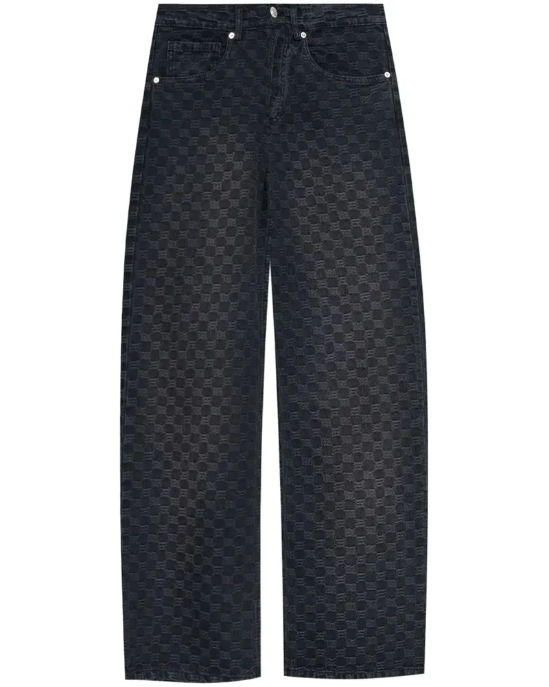 MISBHV Jeans mit Jacquard-Monogramm - Schwarz Schwarz
