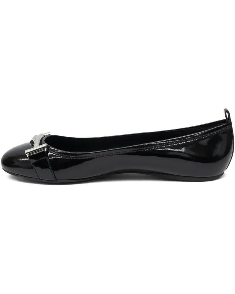 TOD'S metal-bar ballet flats - Schwarz Schwarz