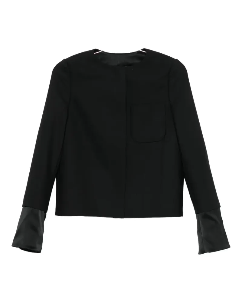 Courrèges fitted jacket - Schwarz Schwarz