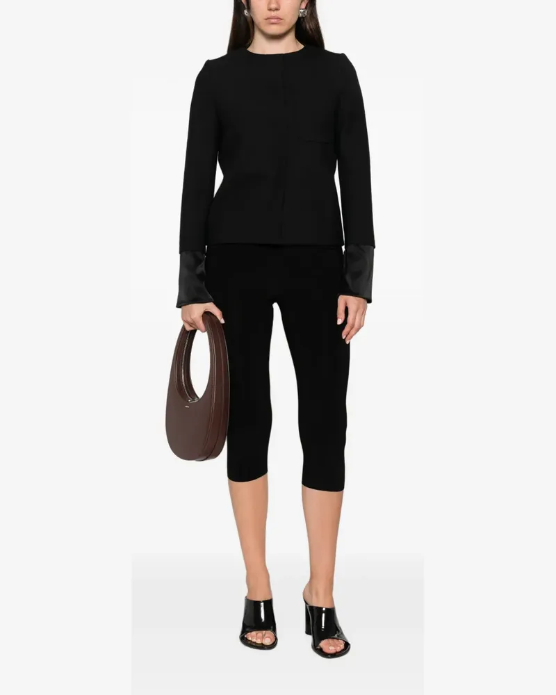 Courrèges fitted jacket - Schwarz Schwarz