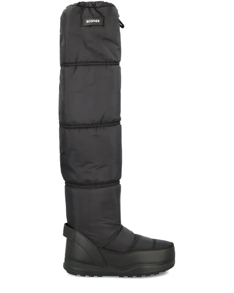Bogner quilted over-the-knee boots - Schwarz Schwarz