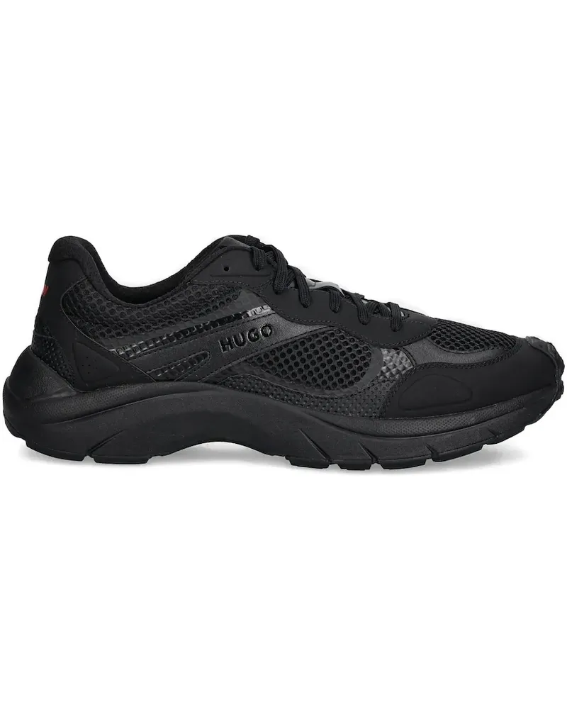 HUGO BOSS Sneakers mit Einsätzen - Schwarz Schwarz
