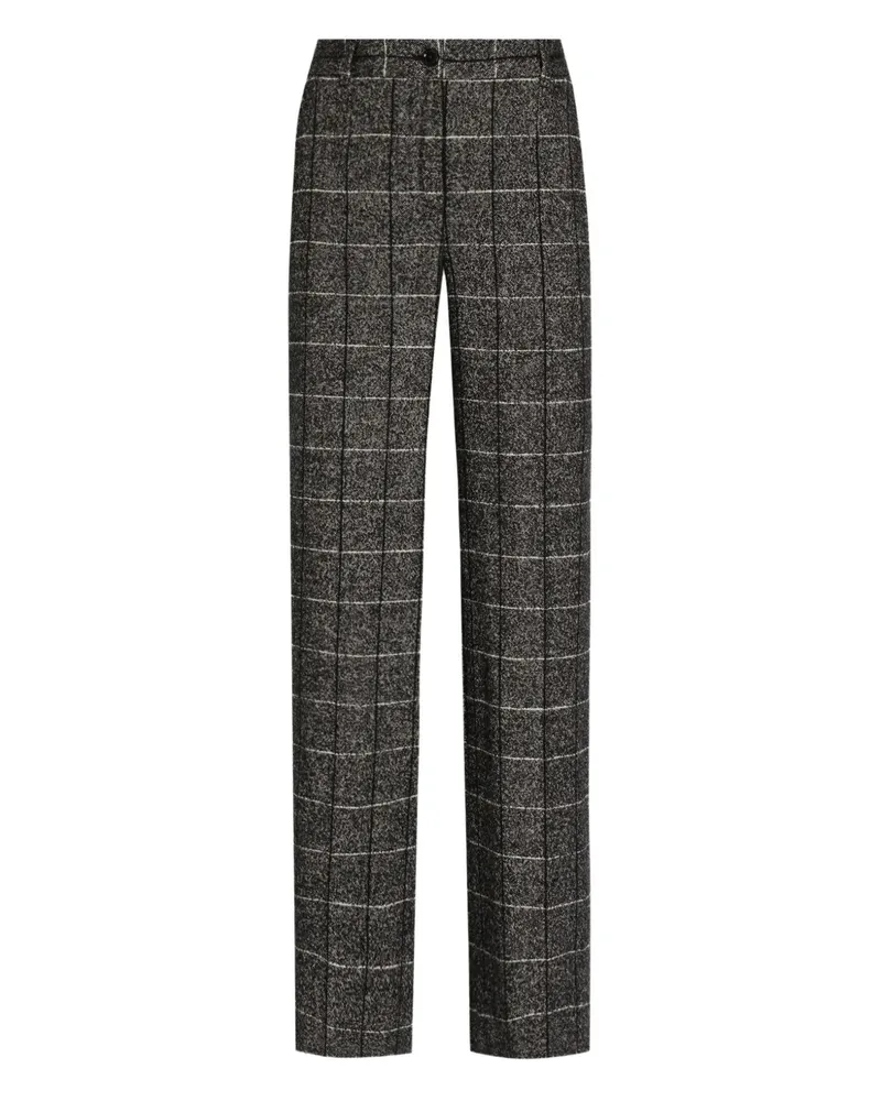 Dolce & Gabbana Hose mit Karomuster - Schwarz Schwarz