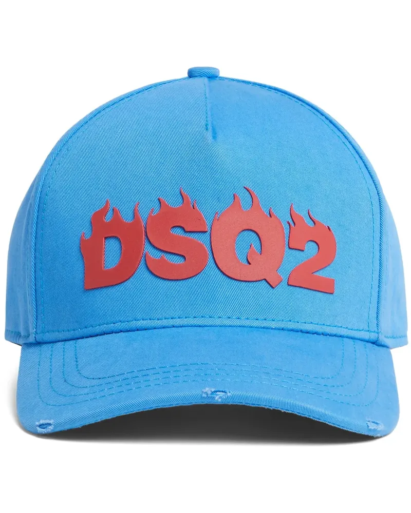 Dsquared2 Baseballkappe mit Logo-Applikation - Blau Blau
