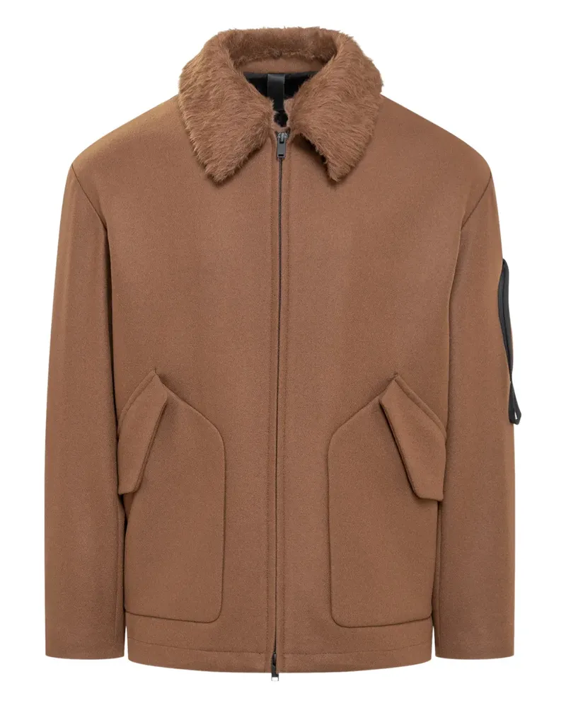 Hevò Hemdjacke mit Klappentasche - Braun Braun