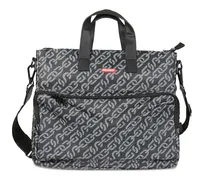 Reisetasche mit Print - Schwarz