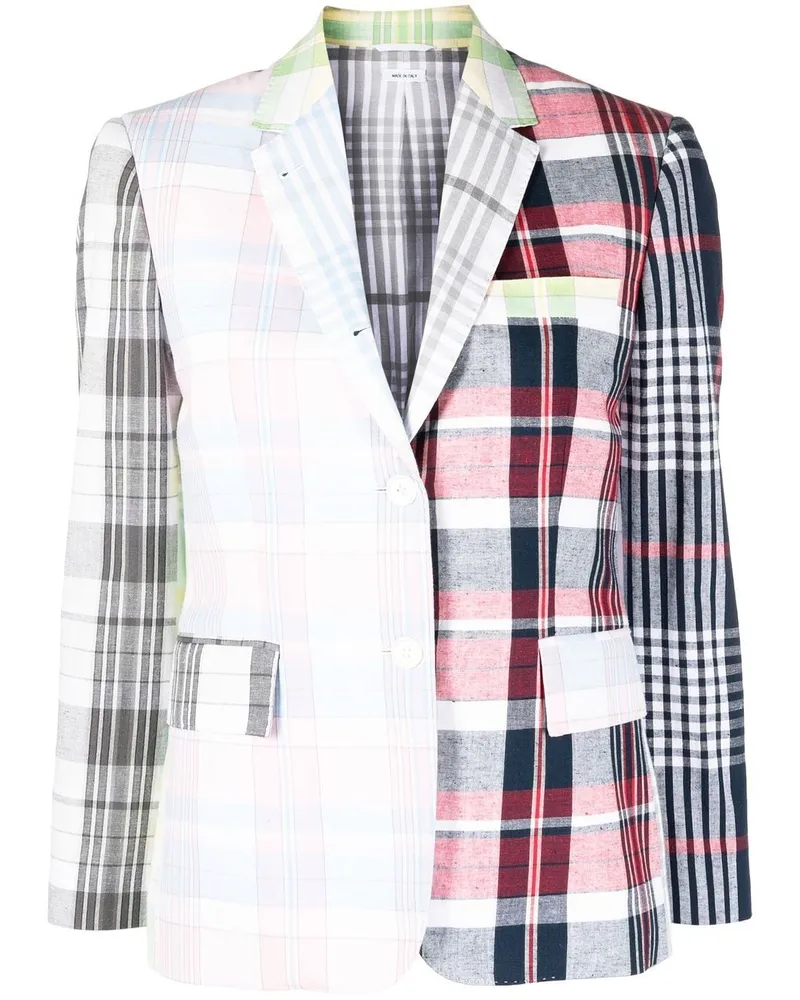 Thom Browne Karierter Blazer Rosa