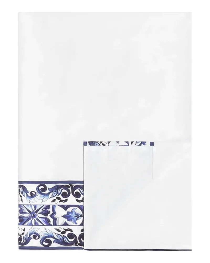 Dolce & Gabbana Maiolica Satinlaken (300cm x 300cm) - Weiß Weiß