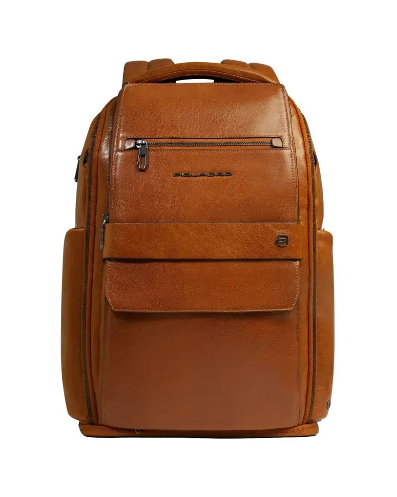 Piquadro Rucksack aus Leder - Braun Braun