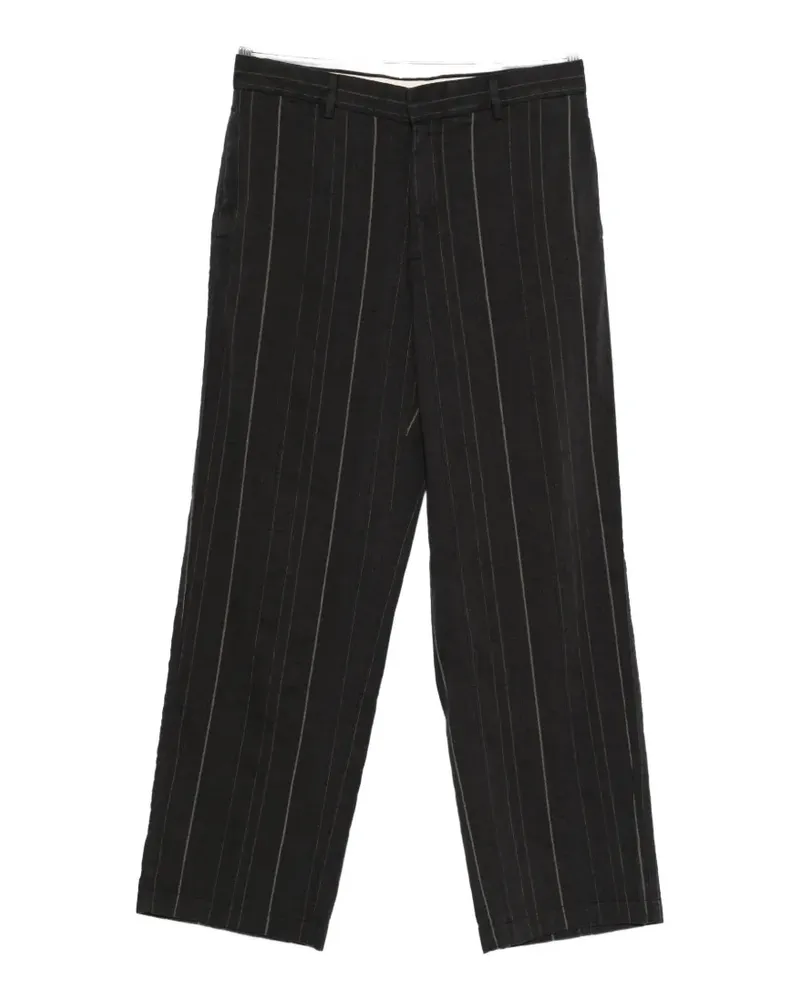 BARENA striped straight trousers - Schwarz Schwarz