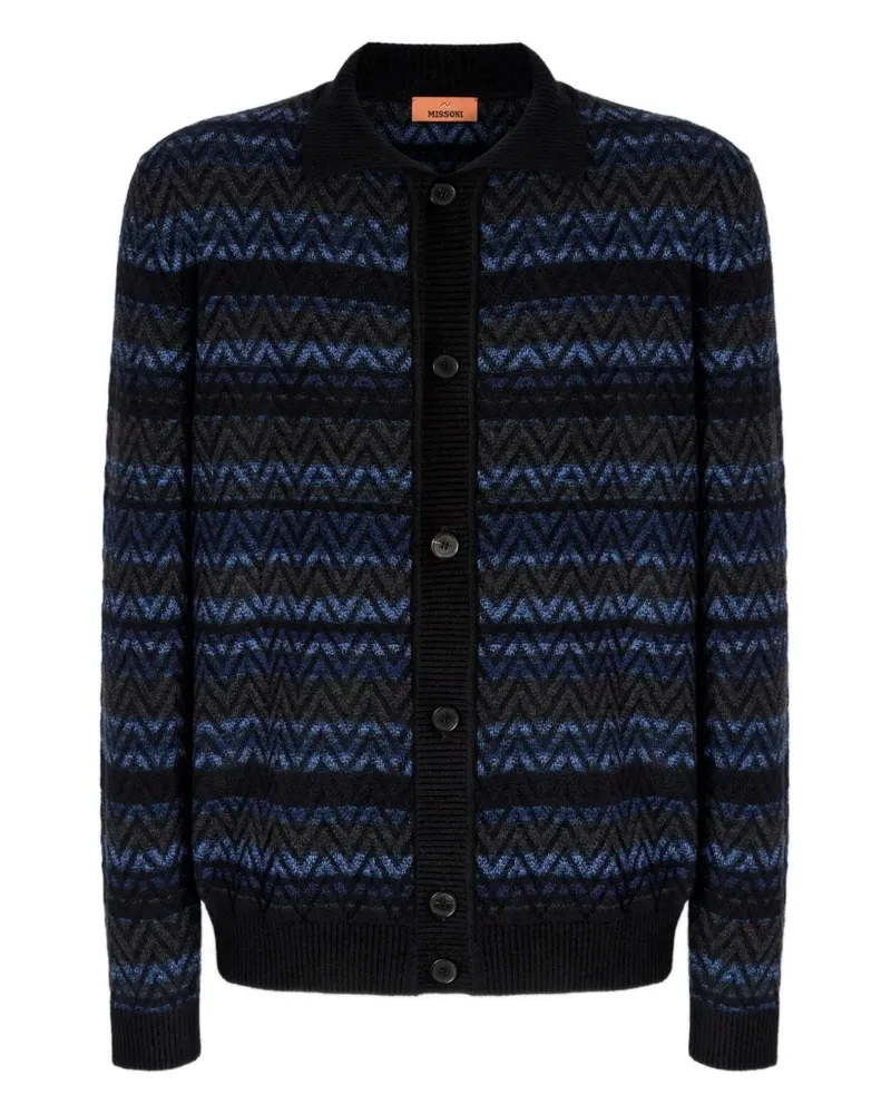 Missoni Cardigan mit Zickzackmuster - Schwarz Schwarz