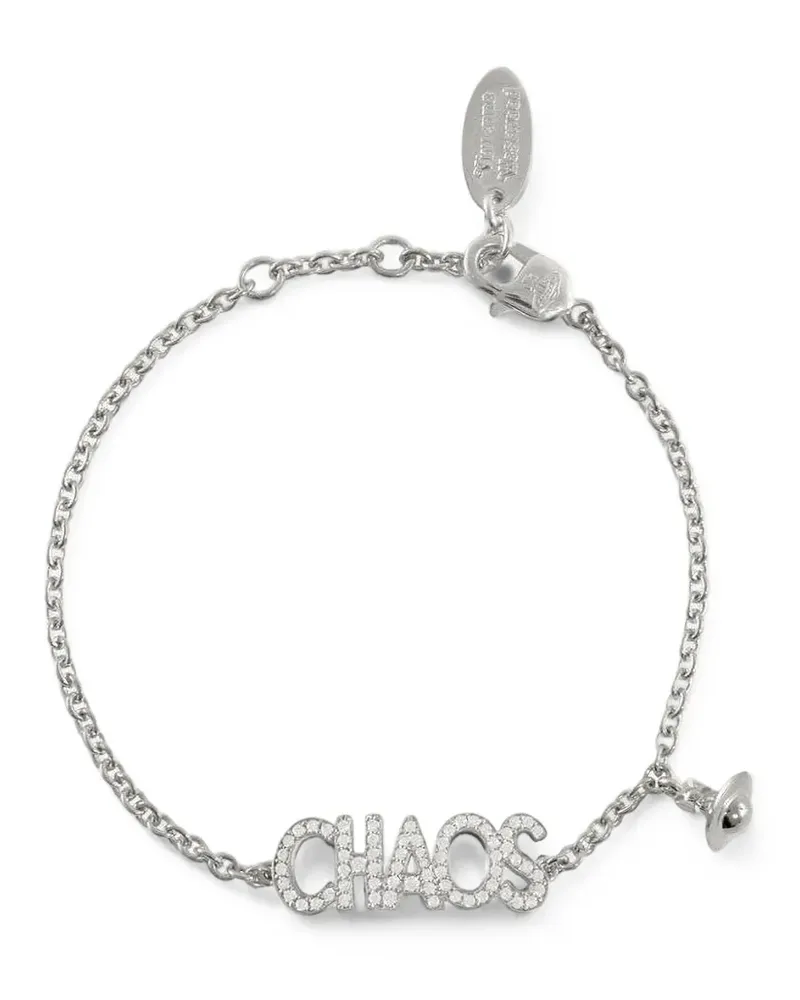 Vivienne Westwood Chaos Armband mit Kristallen - Silber Silber