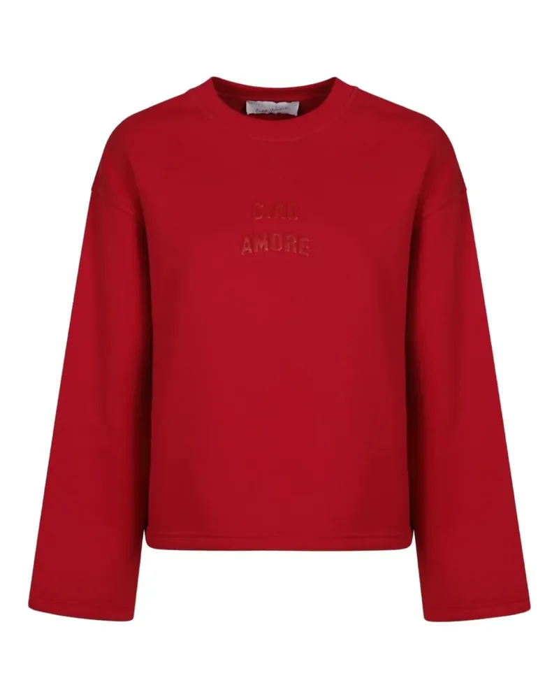Giada Benincasa Ciao Amore Sweatshirt mit Logo - Rot Rot