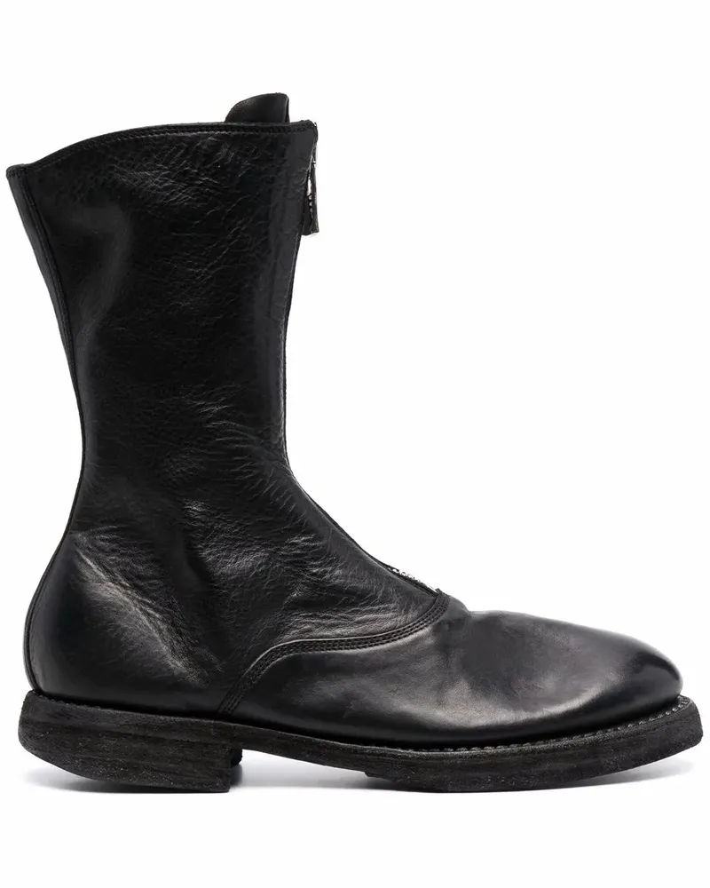 GUIDI 310 Stiefeletten mit Reißverschluss - Schwarz Schwarz
