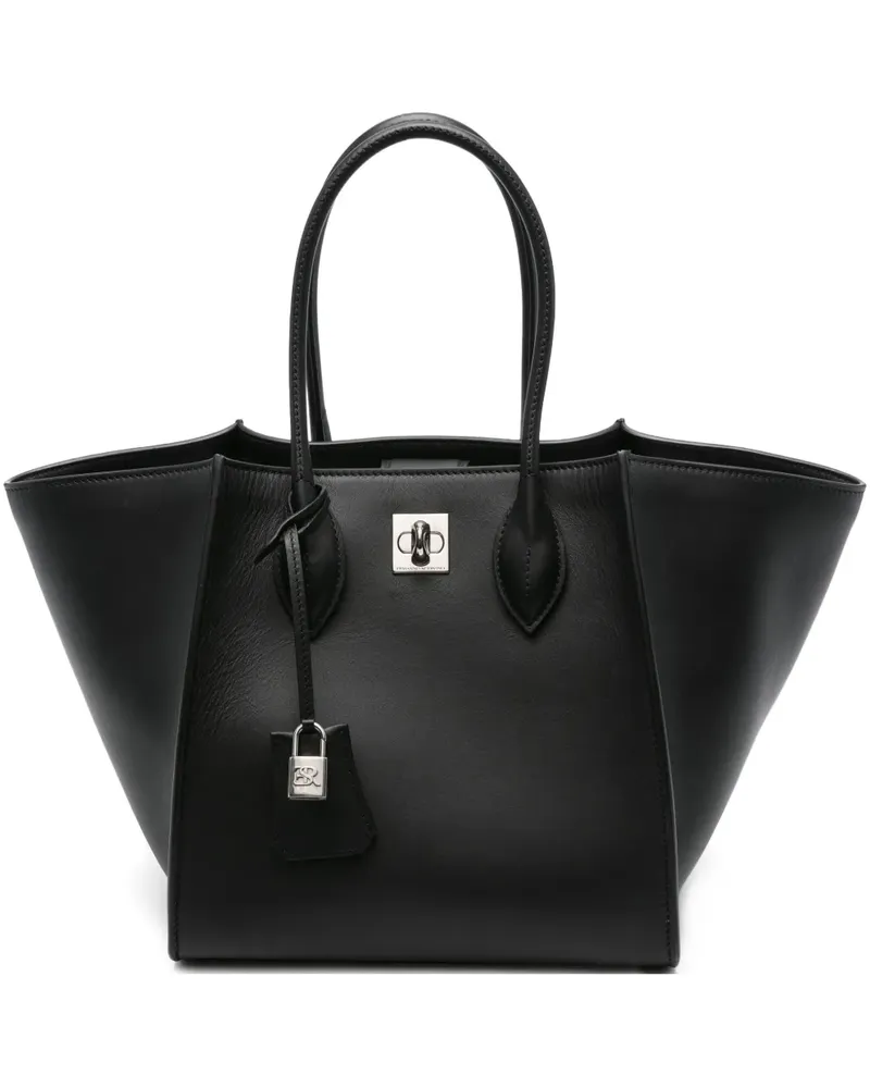 Ermanno Scervino Maggie Tote Bag mit Drehverschluss - Schwarz Schwarz
