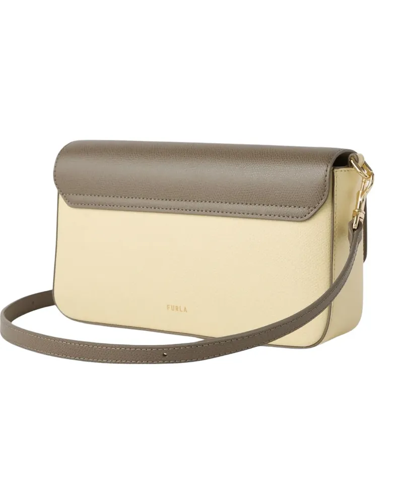 Furla small two-tone cross body bag - Nude Nude