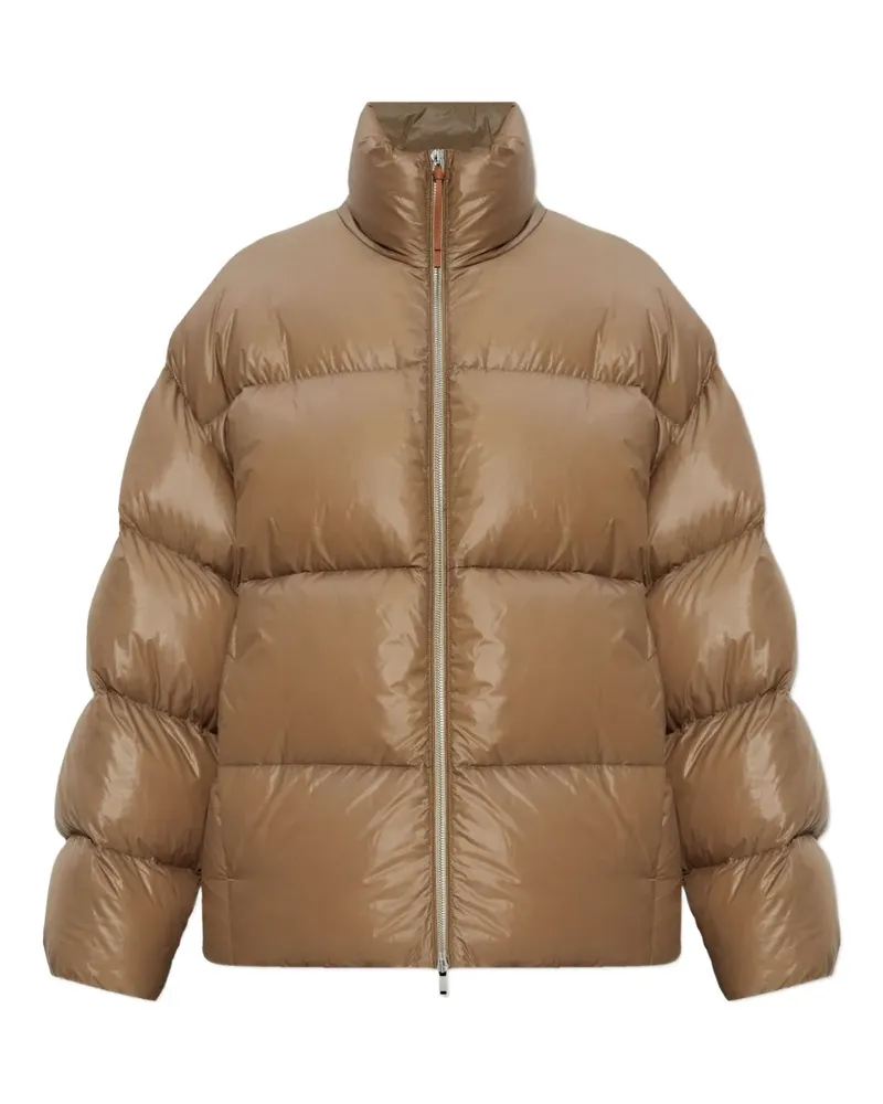 Jil Sander quilted puffer coat - Braun Braun