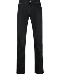 Corneliani Schmale Jeans im Five-Pocket-Design Schwarz