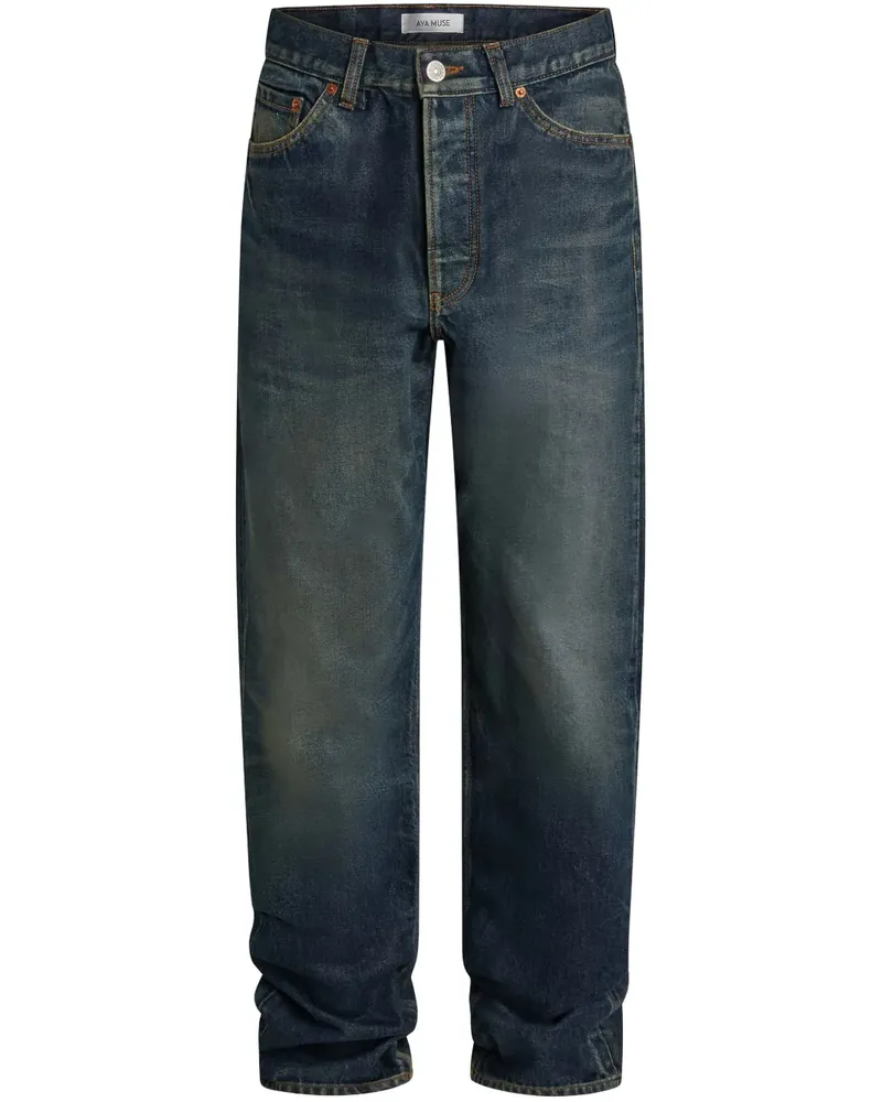 Aya Muse Jeans mit geradem Bein - Grün Grün