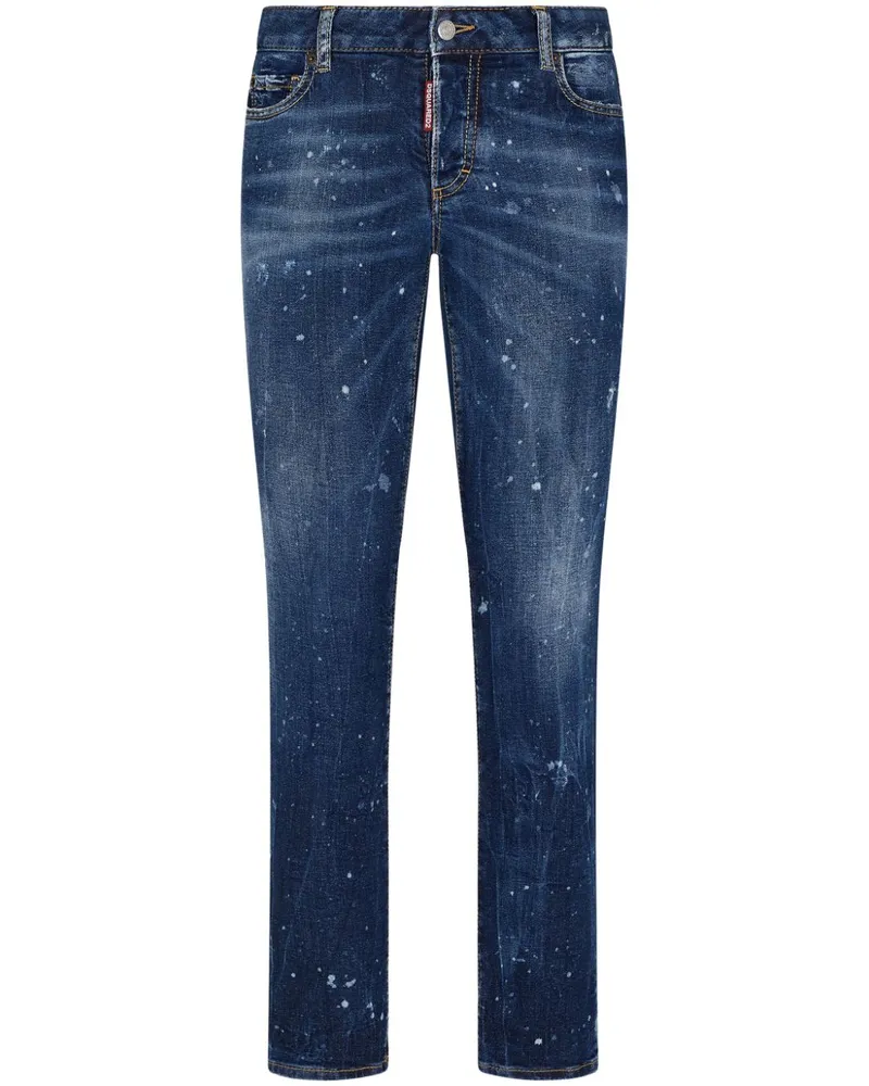 Dsquared2 Jeans mit Farbklecks-Print - Blau Blau