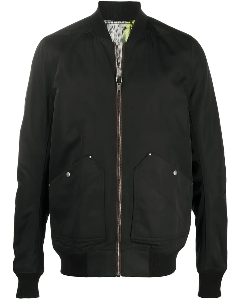 Rick Owens Bomberjacke mit abstraktem Print - Schwarz Schwarz