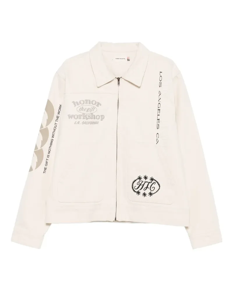 Honor The Gift Jacke mit grafischem Print - Nude Nude