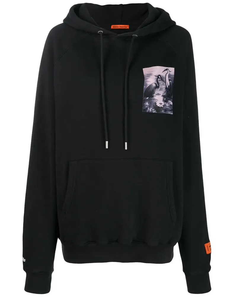 Heron Preston Kapuzenpullover mit Print - Schwarz Schwarz