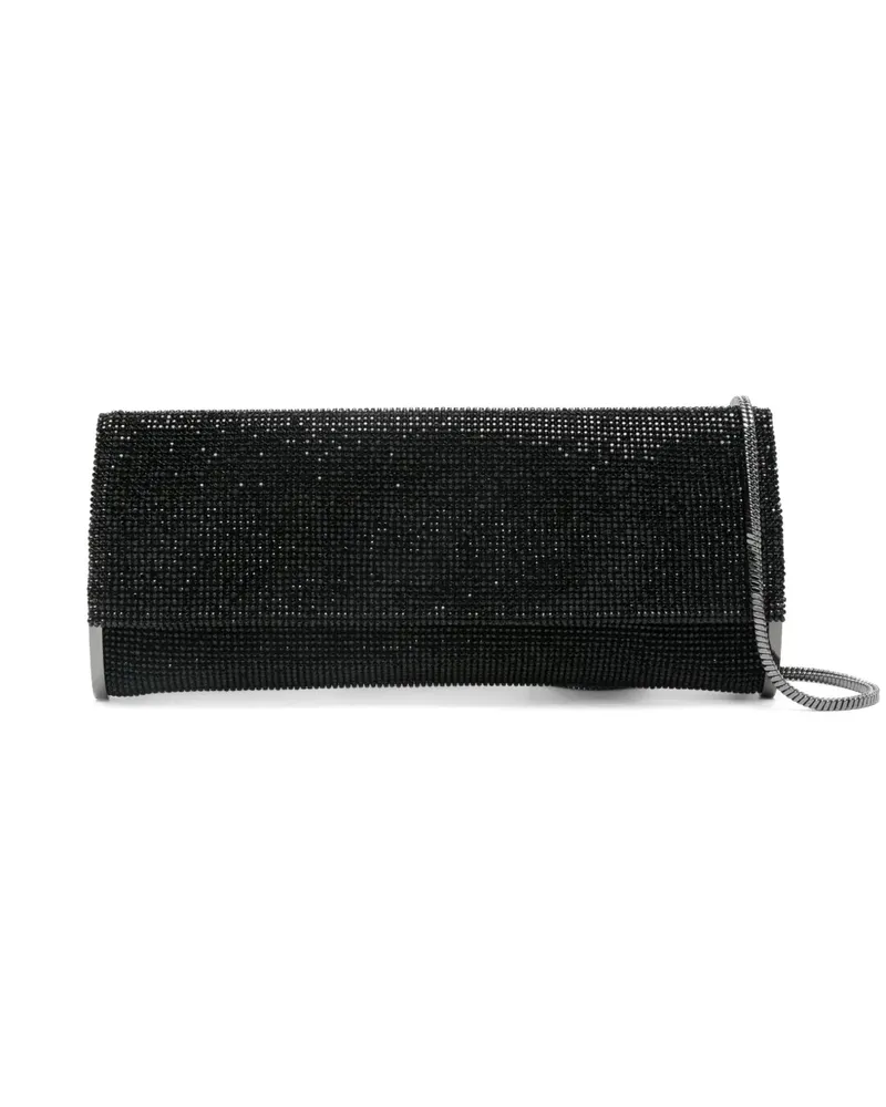 Benedetta Bruzziches Clutch mit Kristallen - Schwarz Schwarz