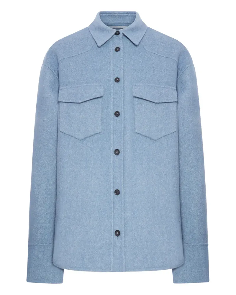 SPORTMAX Hemd im Layering-Look - Blau Blau