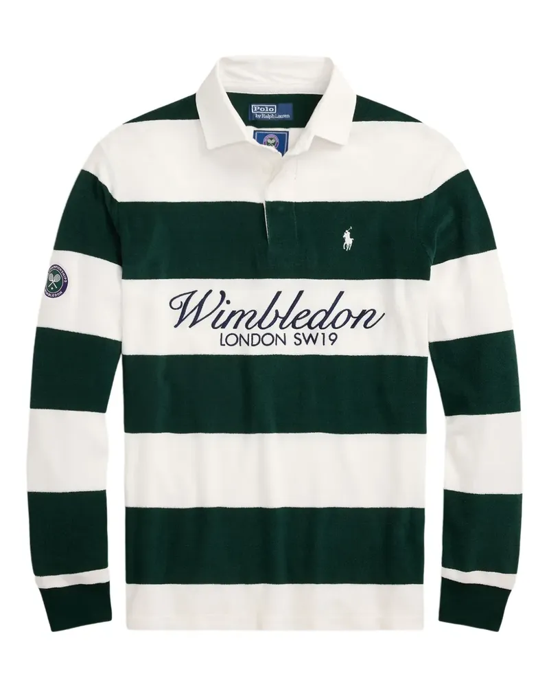Ralph Lauren x Wimbeldon gestreiftes Poloshirt - Grün Grün