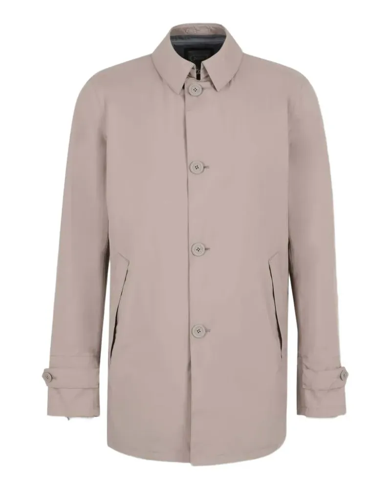 Herno button-up waterproof coat - Nude Nude