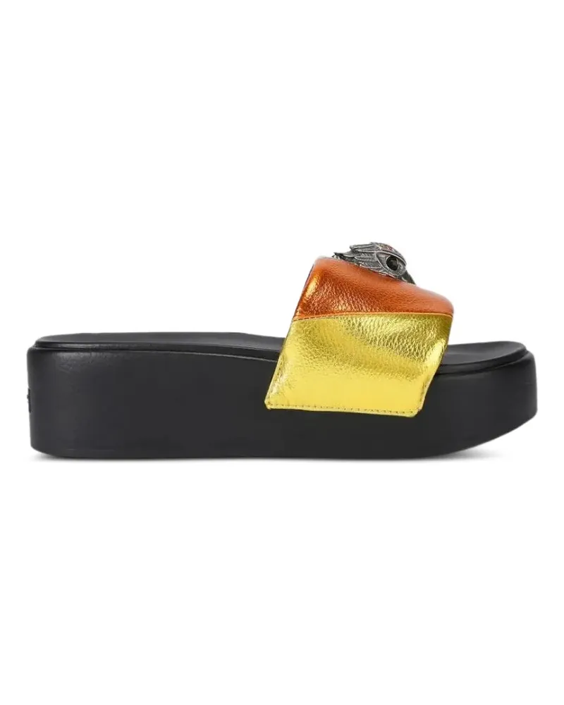 Kurt Geiger Meena eagle platform sandals - Gold Gold