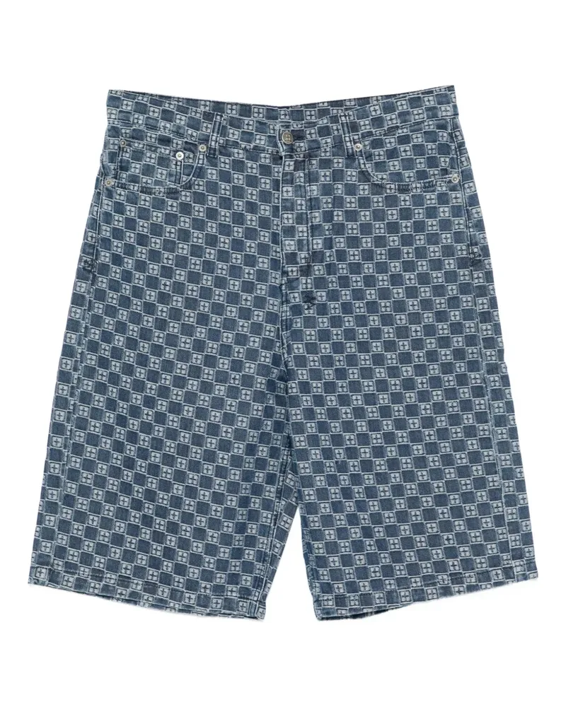 ksubi Gemusterte Klassic Shorts - Blau Blau