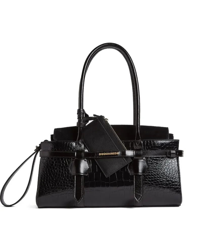 Dsquared2 Handtasche aus Leder - Schwarz Schwarz
