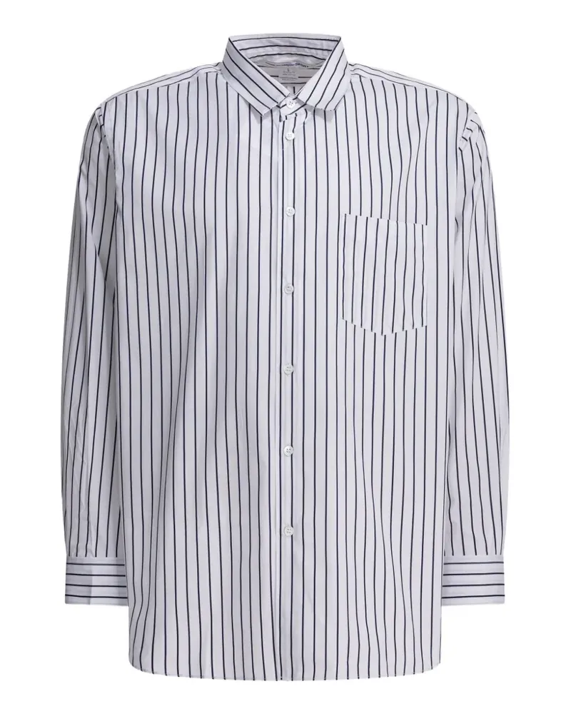 Comme des Garçons Forever striped shirt - Weiß Weiß