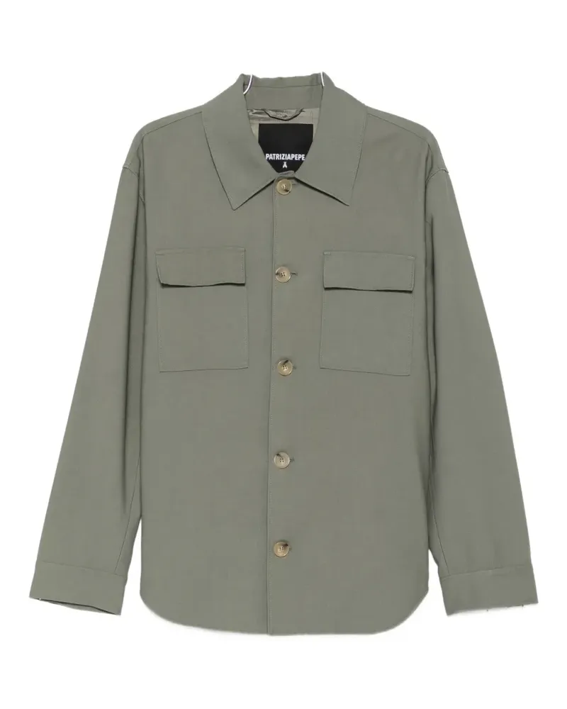 Patrizia Pepe chest-pocket button-up jacket - Grün Grün
