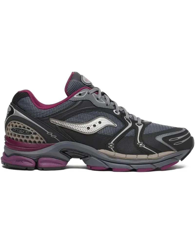 Saucony Pro Grid Triumph 4 "Winter Tech - Dark Grey/Plum" Sneakers - Grau Grau