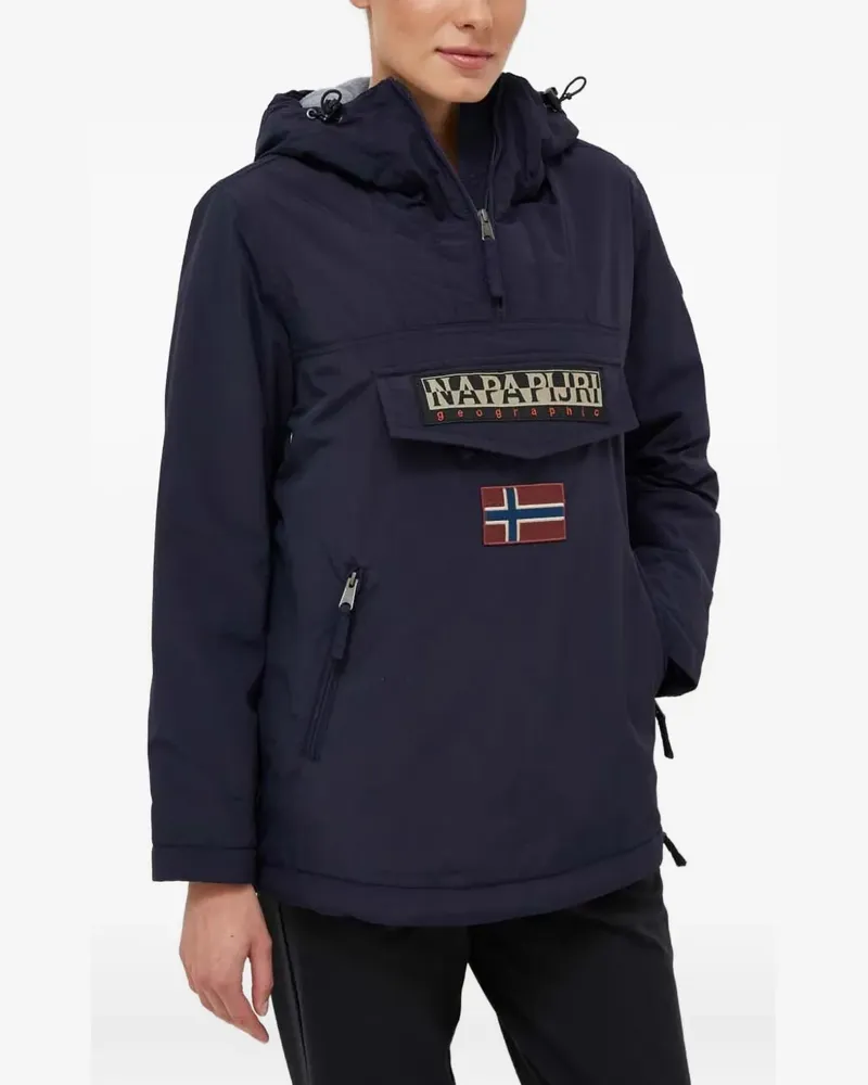 Napapijri Rainforest Pocket logo-patch jacket - Blau Blau