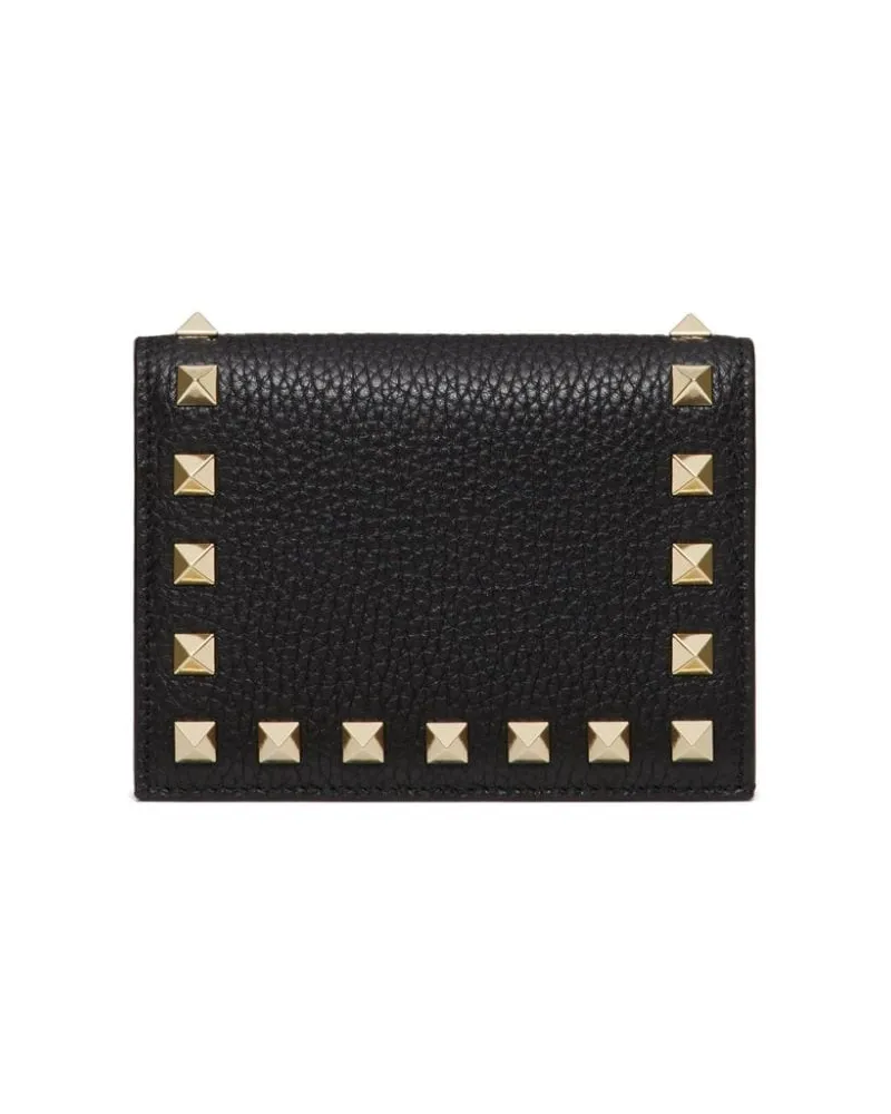 Valentino Garavani Compact Rockstud' Portemonnaie Schwarz