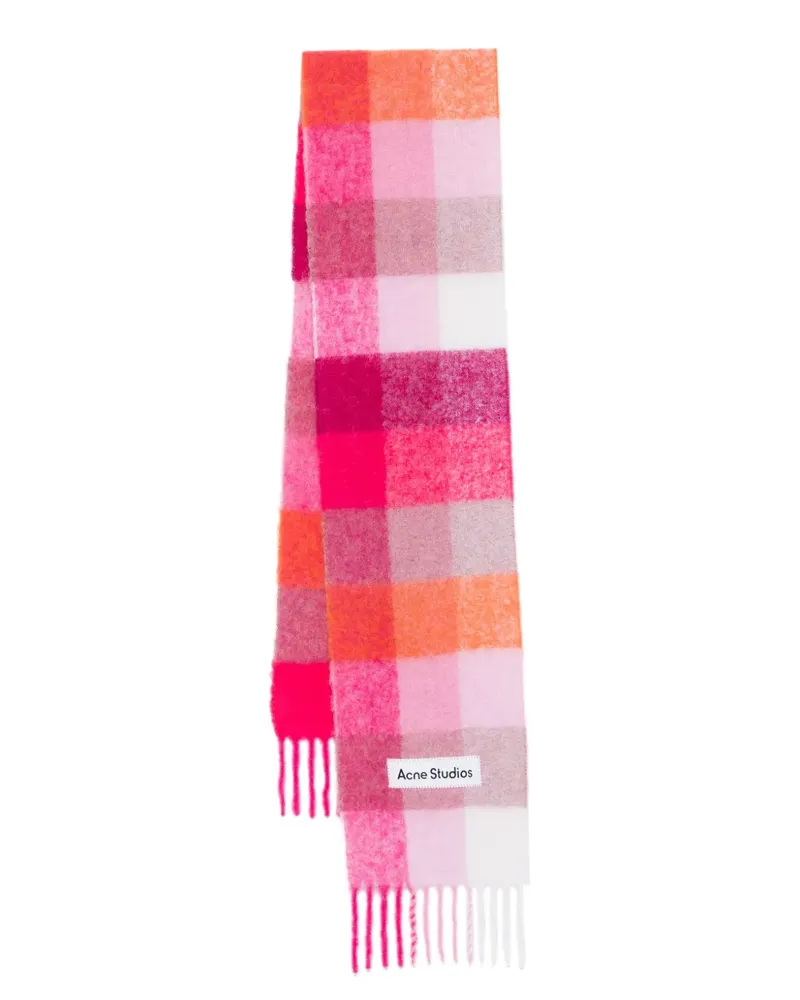 Acne Studios Karierter Schal - Rosa Rosa