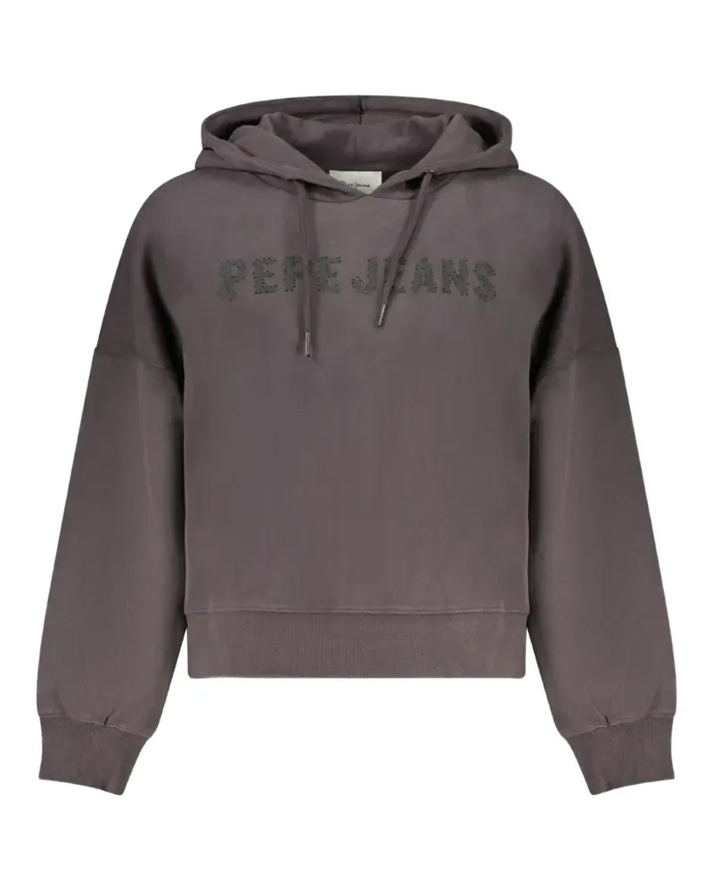 Pepe Jeans Hoodie mit Logo-Print - Schwarz Schwarz