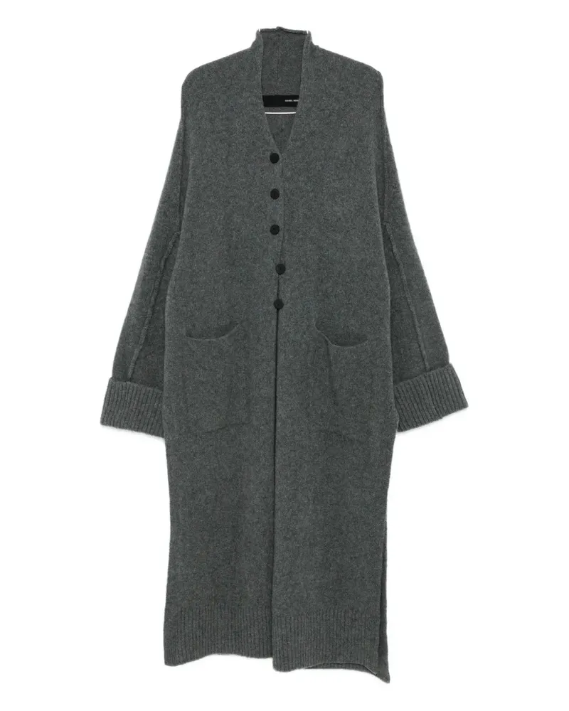 Isabel Benenato single-breasted oversized coat - Grau Grau