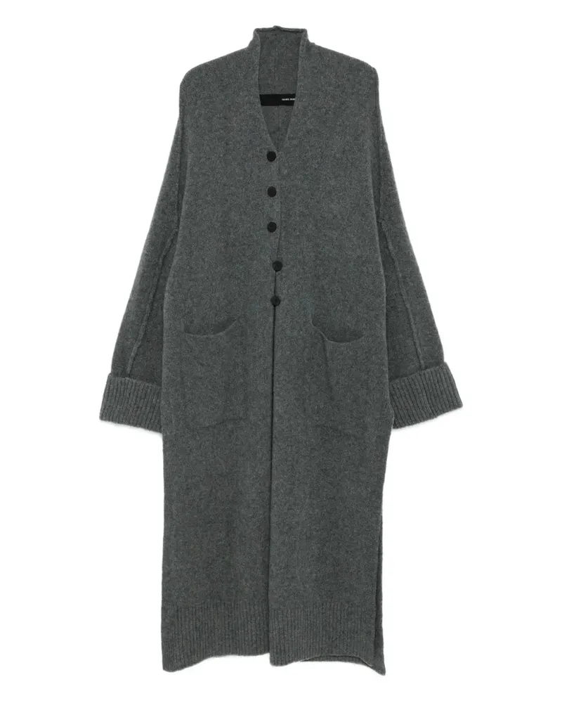 Isabel Benenato Mantel im Oversized-Look - Grau Grau