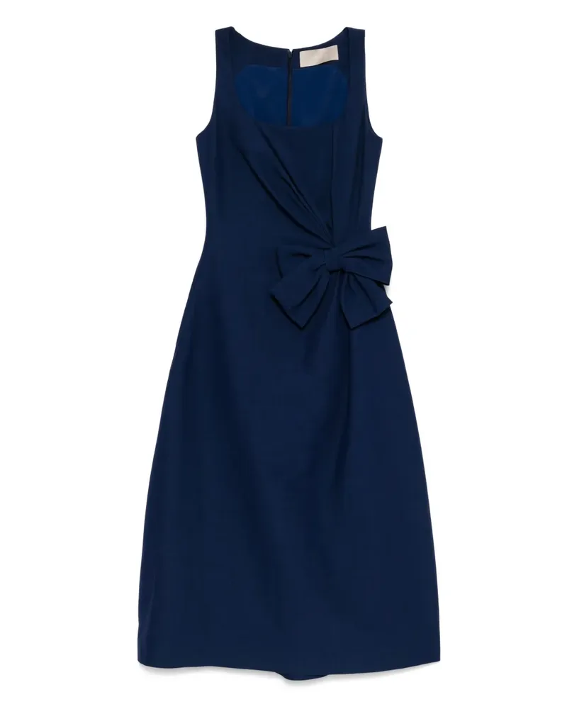 Elie Saab Midikleid mit Schleifendetail - Blau Blau
