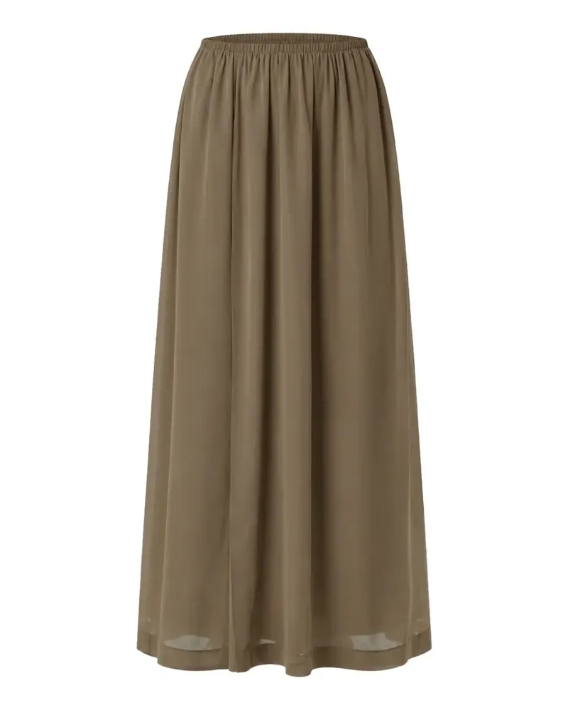 FRANKIE Shop Elie elasticated gathered maxi skirt - Grün Grün