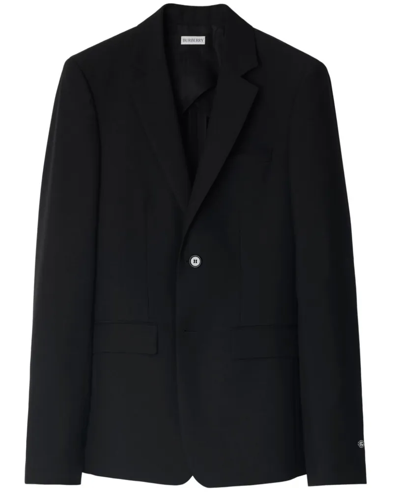 Burberry Einreihiges Sakko - Schwarz Schwarz