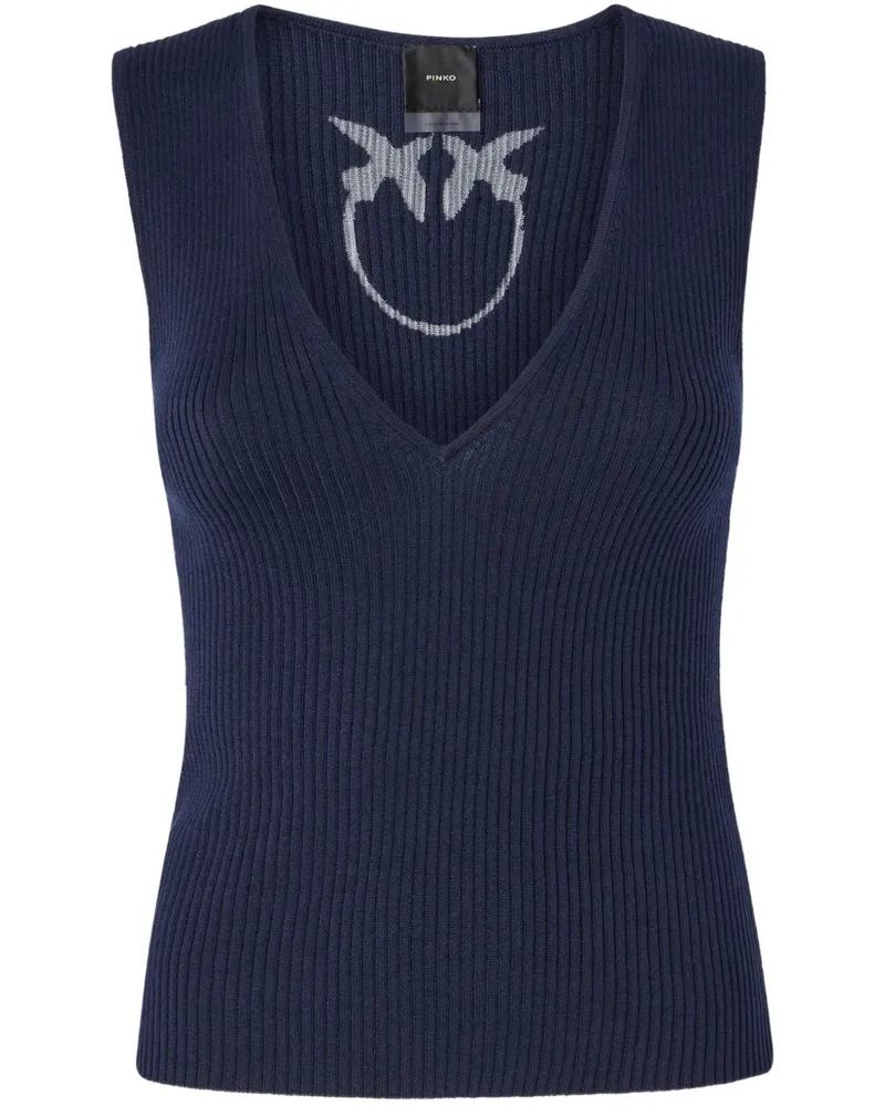 Pinko Oberteil mit V-Ausschnitt - Blau Blau