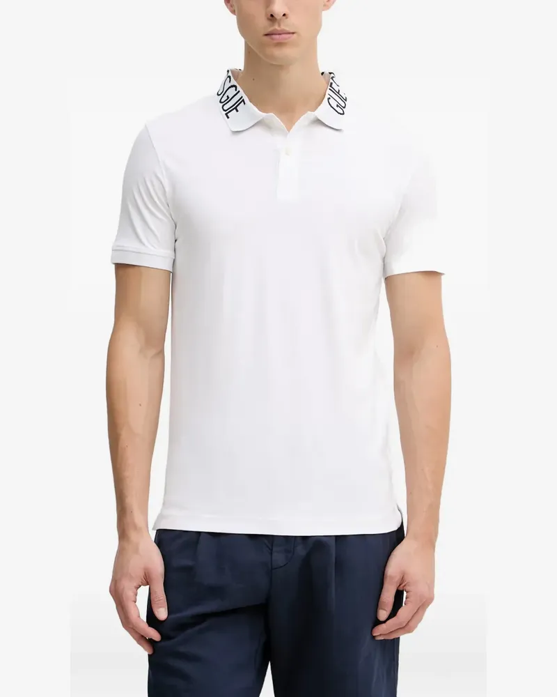 Guess logo-collar polo shirt - Weiß Weiß